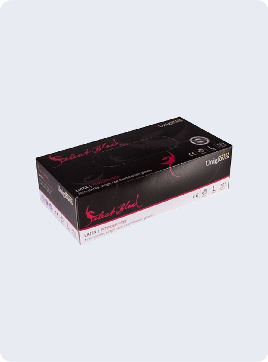 Box of 100 Disposable Unigloves Powder