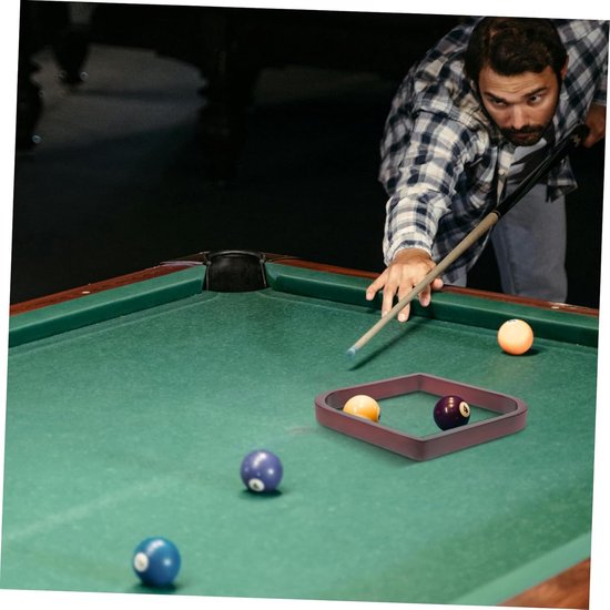 Houten Billiard Rack - Ballen Driehoek Rek - Biljart Spel Spelen - Stijlvol Houten Design van houten — afbeelding 2