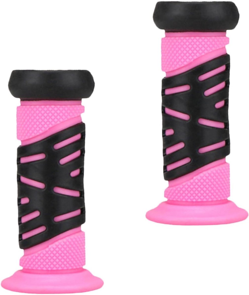 Kinder Stuurgrepen - Fiets Handvatten - Veilig Fietsen - Extra Stootbescherming - 9.5 x 4.5 CM - Roze