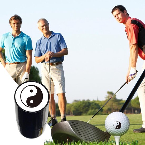 Golfbal Stempel - Markeerpen Bal - Bal Personaliseren - Waterbestendige Inkt - 6x3x3 cm - Zwart — afbeelding 3