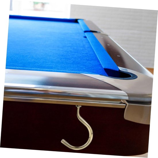 Biljartkeu Haak - Poolaccessoire Ophangen - Biljart Keu Houden - Duurzaam Ijzer Materiaal - 9x6x3.5cm - Goud — afbeelding 3
