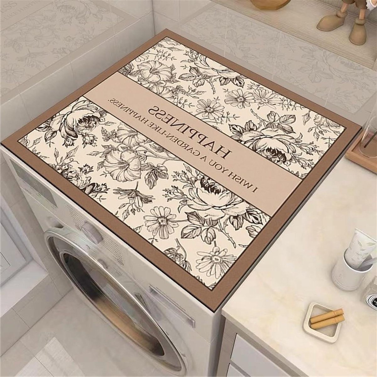 Wasmachinehoes Apparaathoes Apparaten Beschermen Antislip Basis 50x50 cm Bedrukt