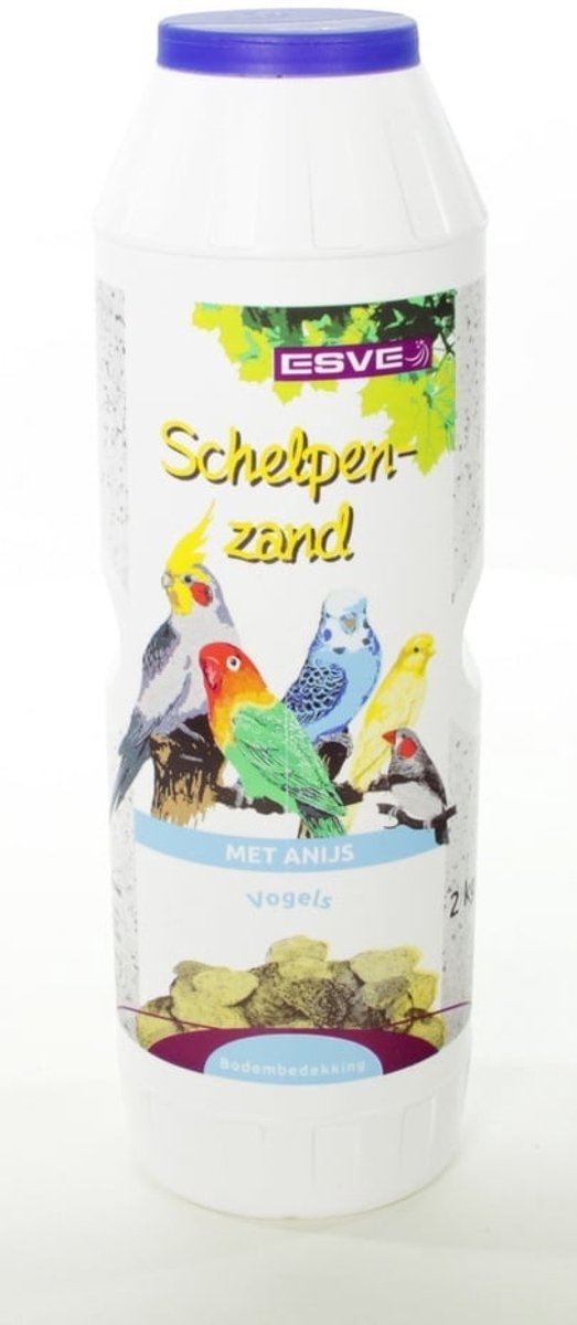ESVE Schelpenzand stofvrij met anijs | bodembedekking en mineralenbron 2KG bus