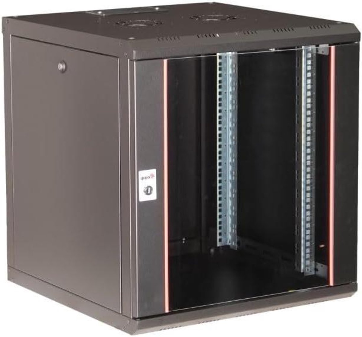 Serverkast - Netwerkkast - Apparatuur Opslag - Voorgemonteerd - 12U 600x600mm - Zwart