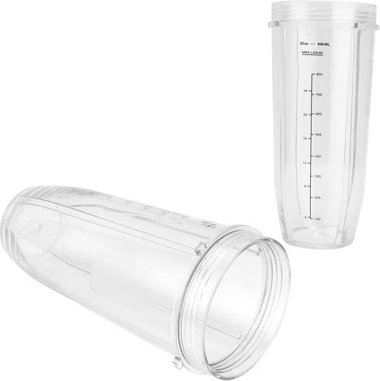 Blender Beker - Reservebeker Mixbeker - Smoothies Maken - Extra Brede Mond - 950 ml - Transparant van Blender — afbeelding 3