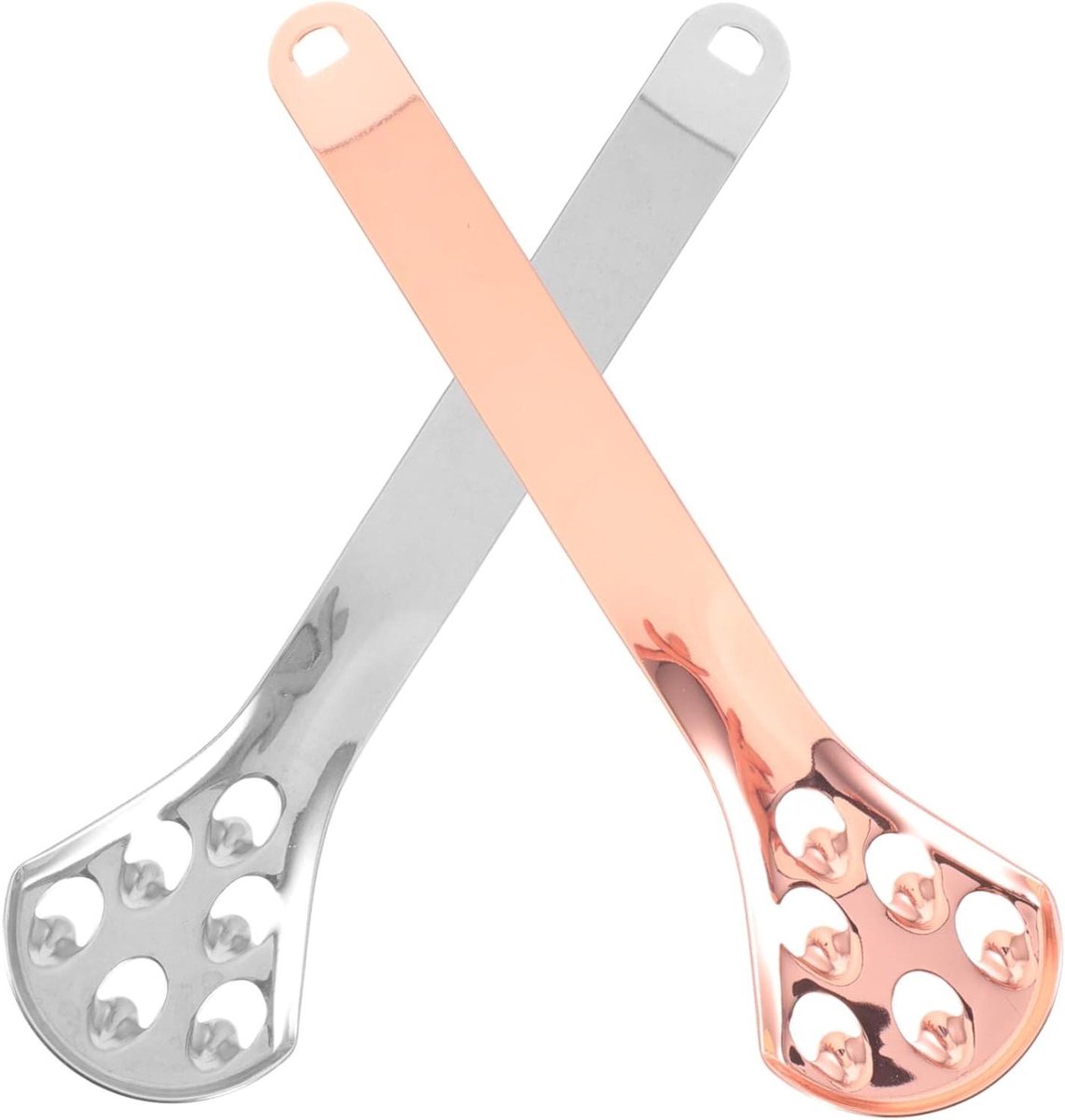 Tongschraper RVS - Tongreiniger Mondverzorging - Frisse Adem - Dubbelzijdig Ontwerp - 14.5 cm - Zilver