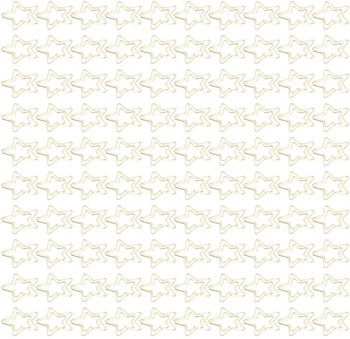 Dailygoods- Paperclips Gouden Set 100 Stuks - Bladwijzers - Documenten Organiseren - Lichtgewicht - Draagbaar - Opbergdoos