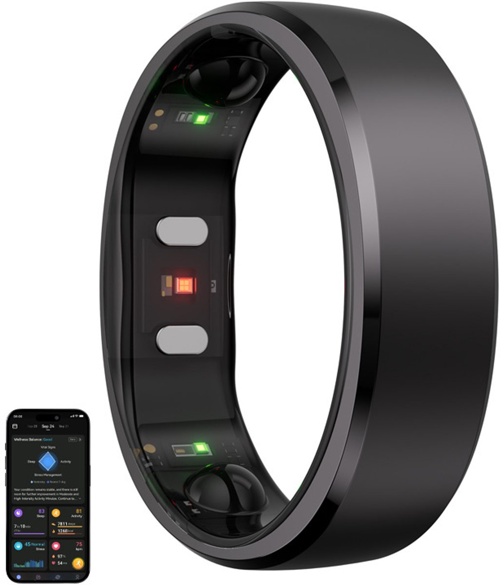 Ringconn Smart Ring Gen 2 | Maat-#13 | Kleur: Zwart