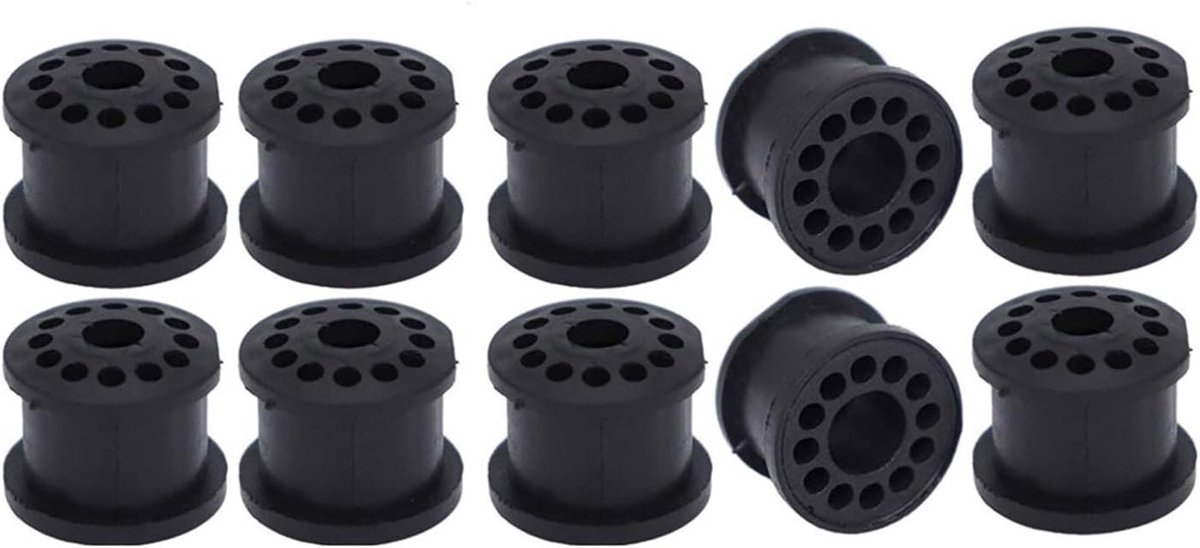 Schakelbak Reparatiebussen - Versnellingskabel Bussen - Auto Onderhoud - Duurzaam Rubber Materiaal - 10 Stuks - Zwart