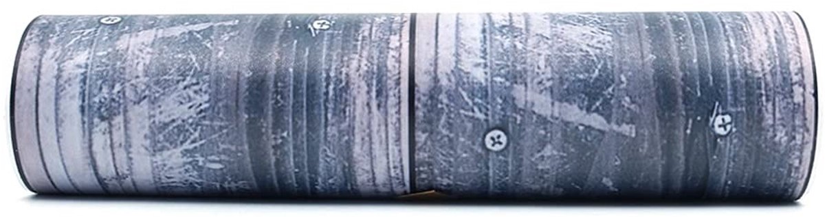 Dailygoods- Muurstickers 3D Hout Graan - Zelfklevend PVC - Waterdicht - Eenvoudig te Reinigen - 20cm x 5m - Veilig en Milieuvriendelijk - Wanddecoratie