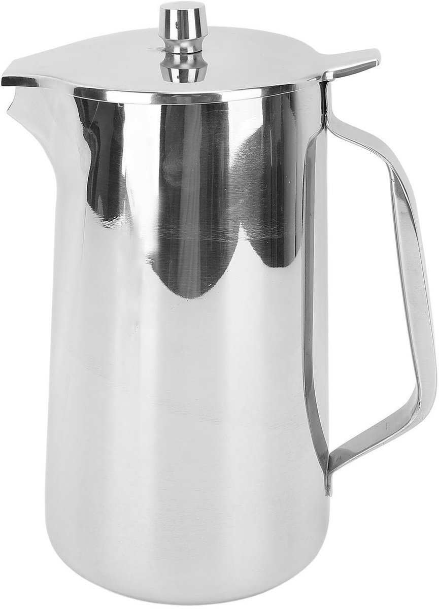 Dailygoods- Theepot 2L Roestvrij Staal - Waterkan - Ergonomisch Handvat - Grote Capaciteit - Multifunctioneel Ontwerp - Stijlvol en Praktisch