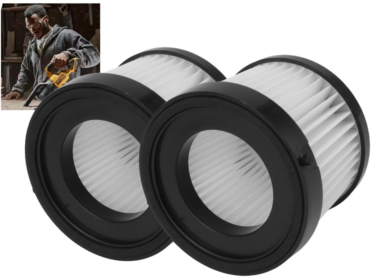 Dailygoods- Stofzuigerfilters 2 Stuks - Herbruikbaar - Hoogwaardig ABS - Filtratie-efficiëntie 99,97% - Compatibel met DCV501LN - Eenvoudig onderhoud - Vacuümfilter