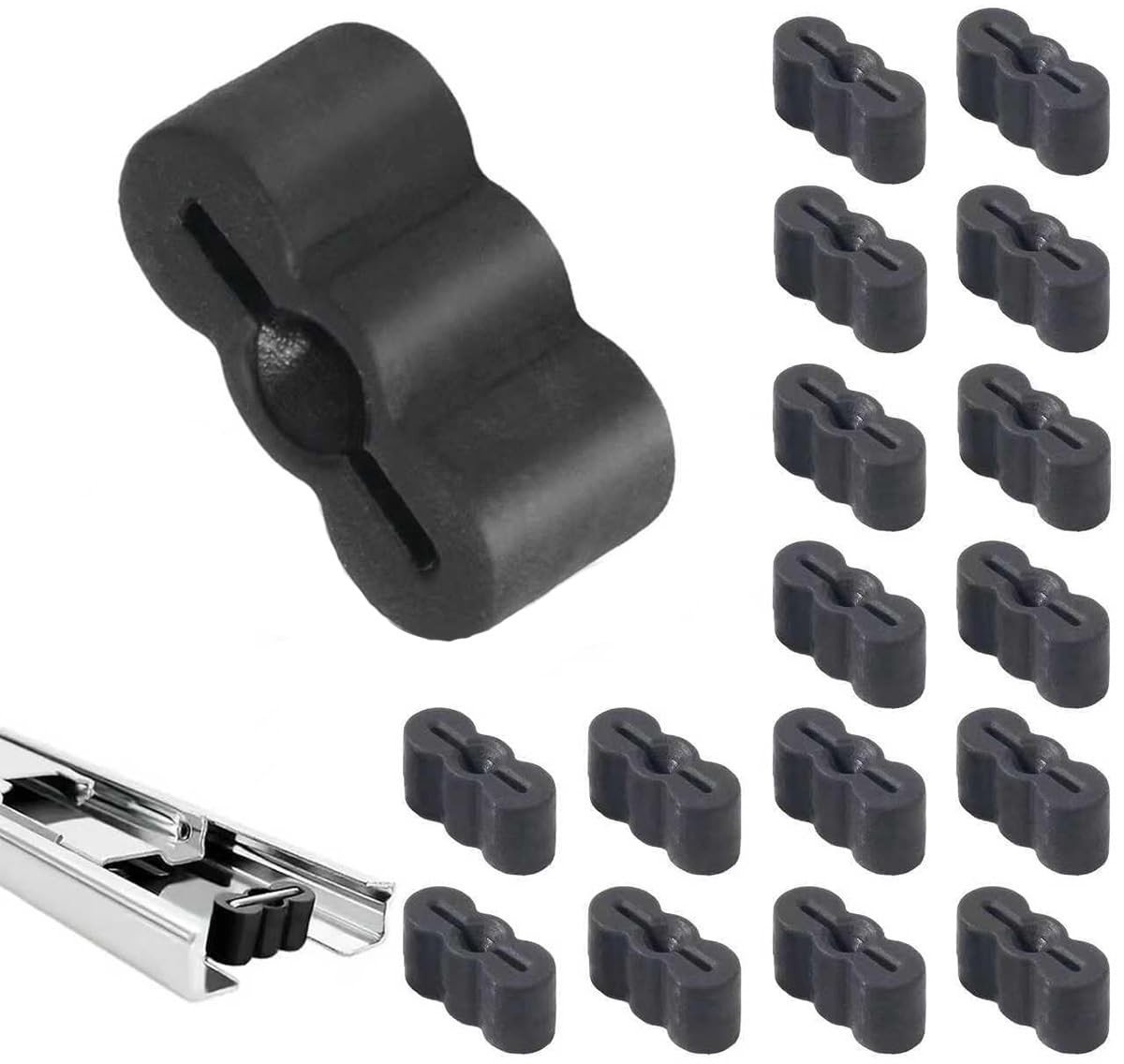 Dailygoods- Ladestoppers 20 Stuks - Universele Rubber Stop - Voor Laden/Kasten - Schuifdeuren - Duurzaam Materiaal - Schokabsorberend - Ladebescherming