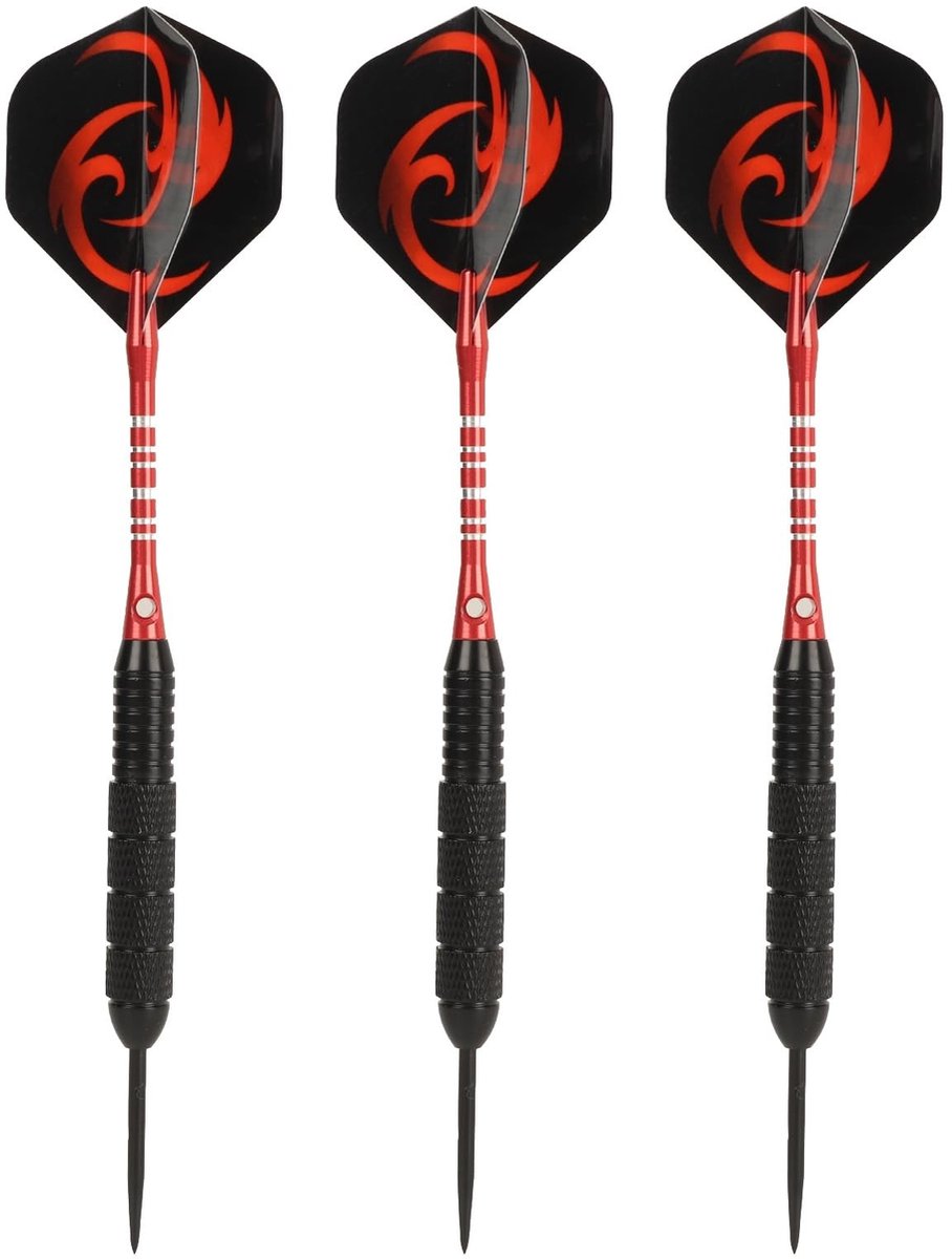 Dailygoods- Darts Set 24g - Professionele Darts - Stalen Punt - Antislip Flight - Lichtgewicht Darts - Geschikt voor Dartbord - Dartpijlen