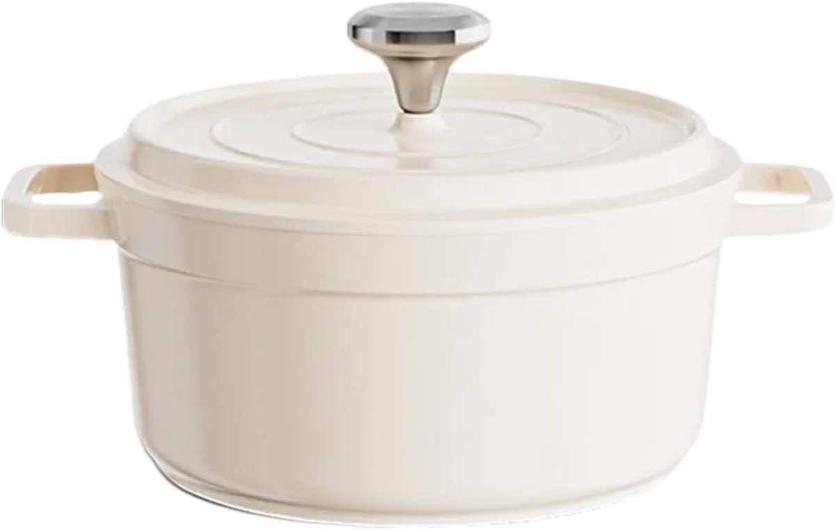 Ovenschotel Stoofpot - Braadpan Casserole - Familiediners Bereiden - Geëmailleerd Gegoten Aluminium - 47 L 24 cm - Rood