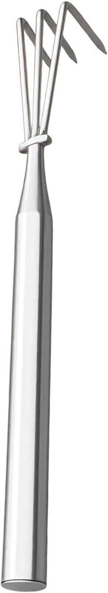 Robuuste hark - Tuingereedschap handmatig - Grond losmaken - Ergonomische handgreep - 37 cm - Metaal