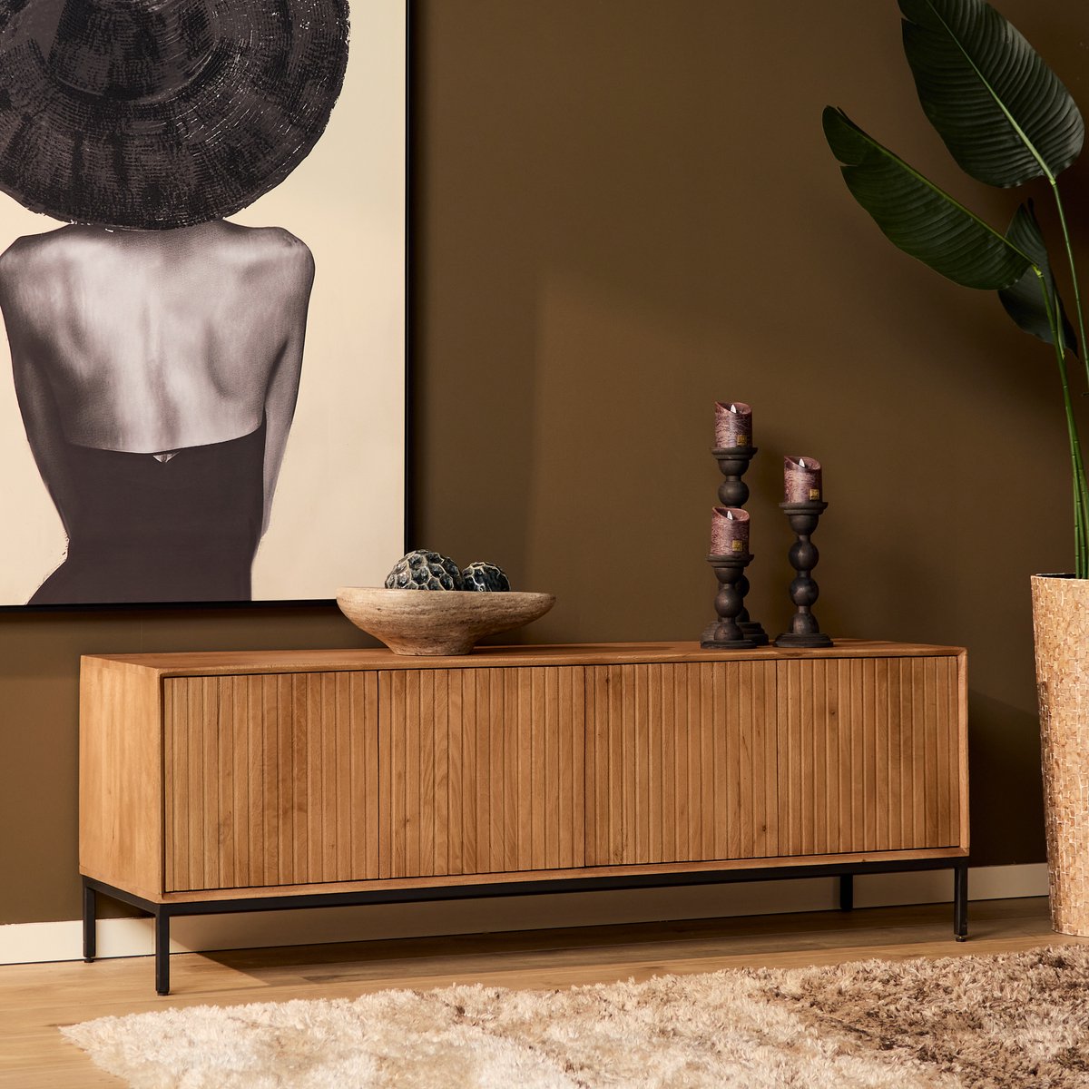 Starfurn Tv-meubel Madison 165 cm - naturel