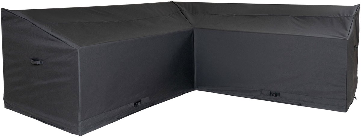 House Nordic tuinmeubelhoes - hoek loungeset - 252 x 252 x 95 cm Zwart
