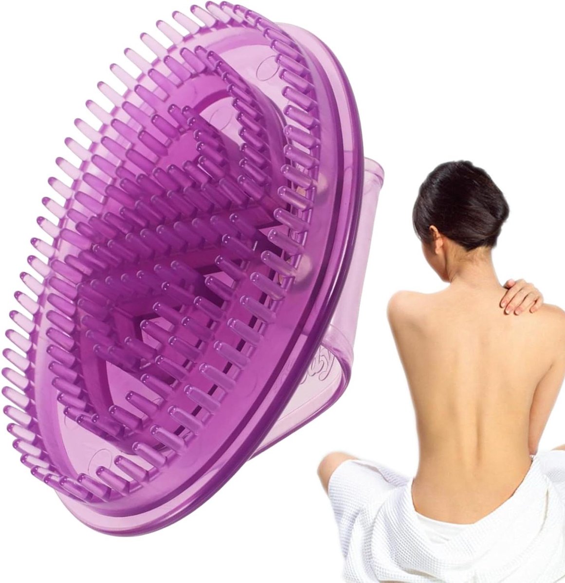 Hoofdhuid Massage Borstel - Meridiaan Apparaat - Spierontspanning Lichaam - Intelligente Ergonomie - 15 x 10 cm - Grijs