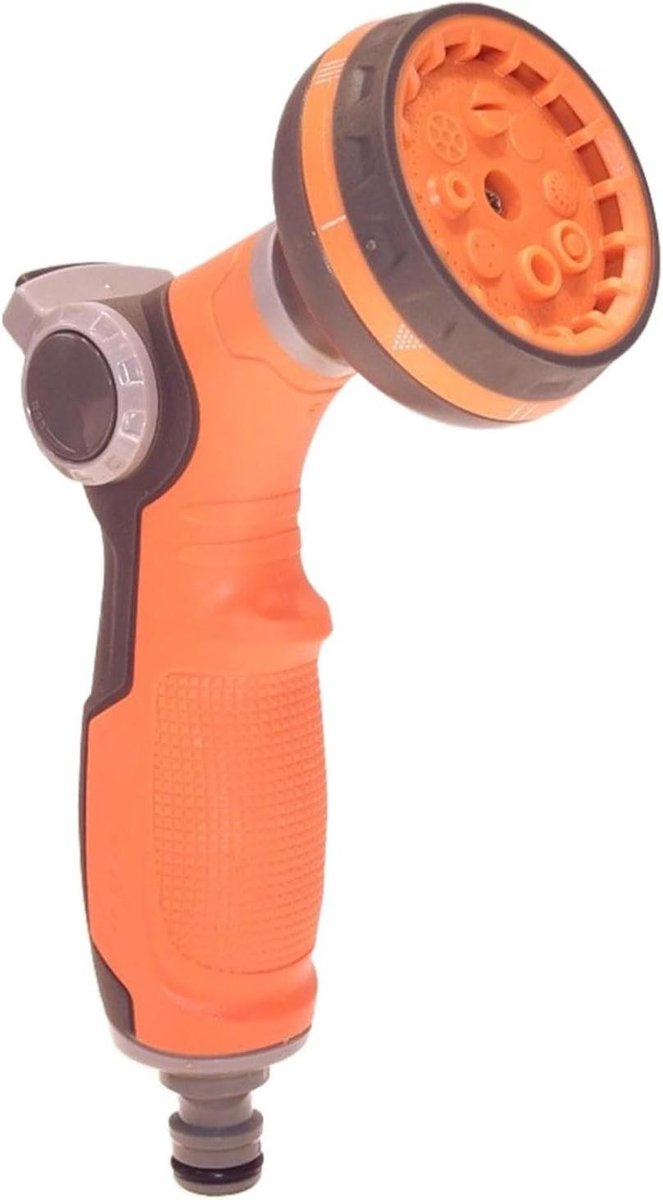 Tuinslang sproeikop - Waterslang mondstuk - Buiten reinigen - 8 sproeimodi - 20 cm - Zwart