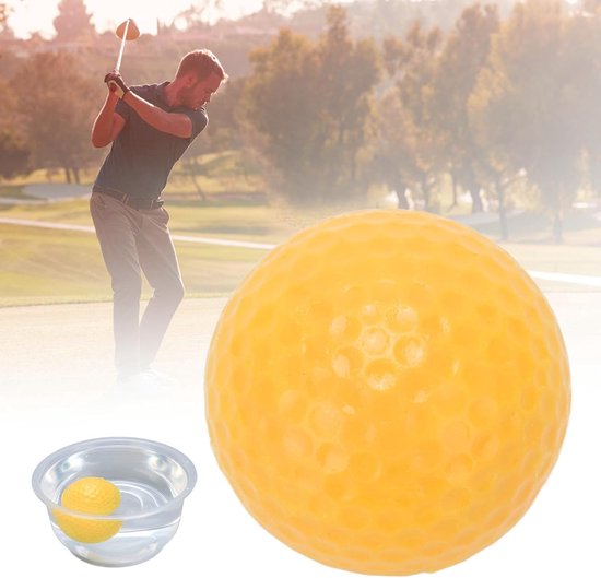Drijvende Golfbal - Oefenbal Watersport - Lange Afstand Oefenen - Onzinkbaar Ontwerp - 1.7 Inch Diameter - Geel — afbeelding 4