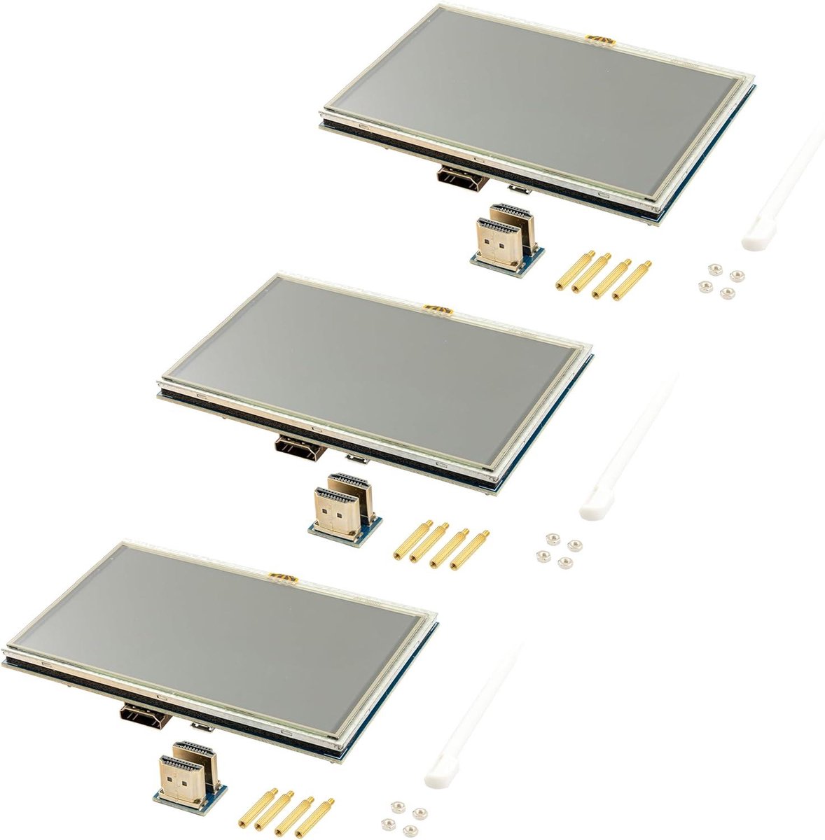 TFT LCD Scherm - Touchscreen Display - Projecten Uitbreiden - HDMI Aansluiting - 5 Inch - Zwart