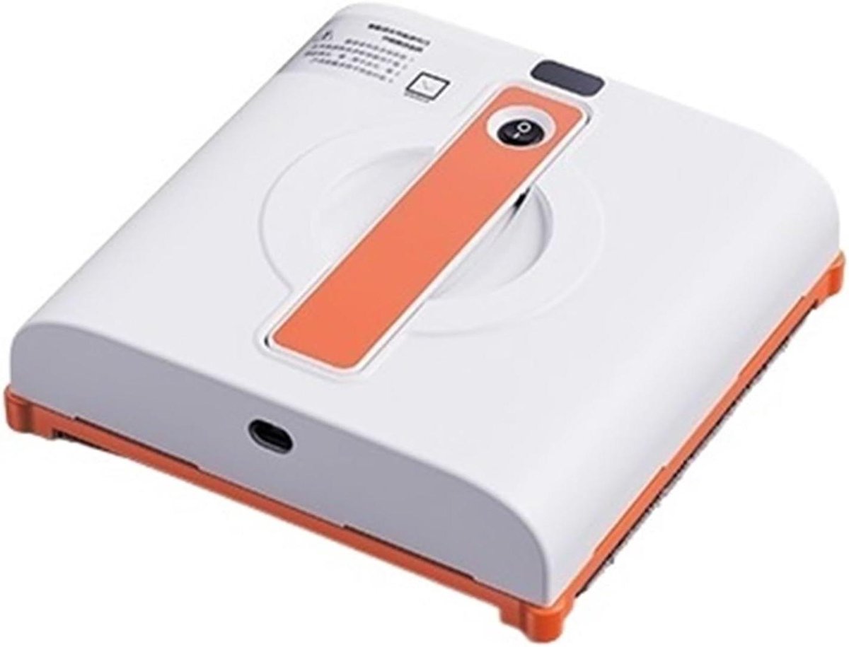 Raamzuiger Robot - Automatische Glasreiniger - Zelfstandig Ramen Wassen - Intelligente Routeplanning - 10mm Hoogte - Wit Oranje