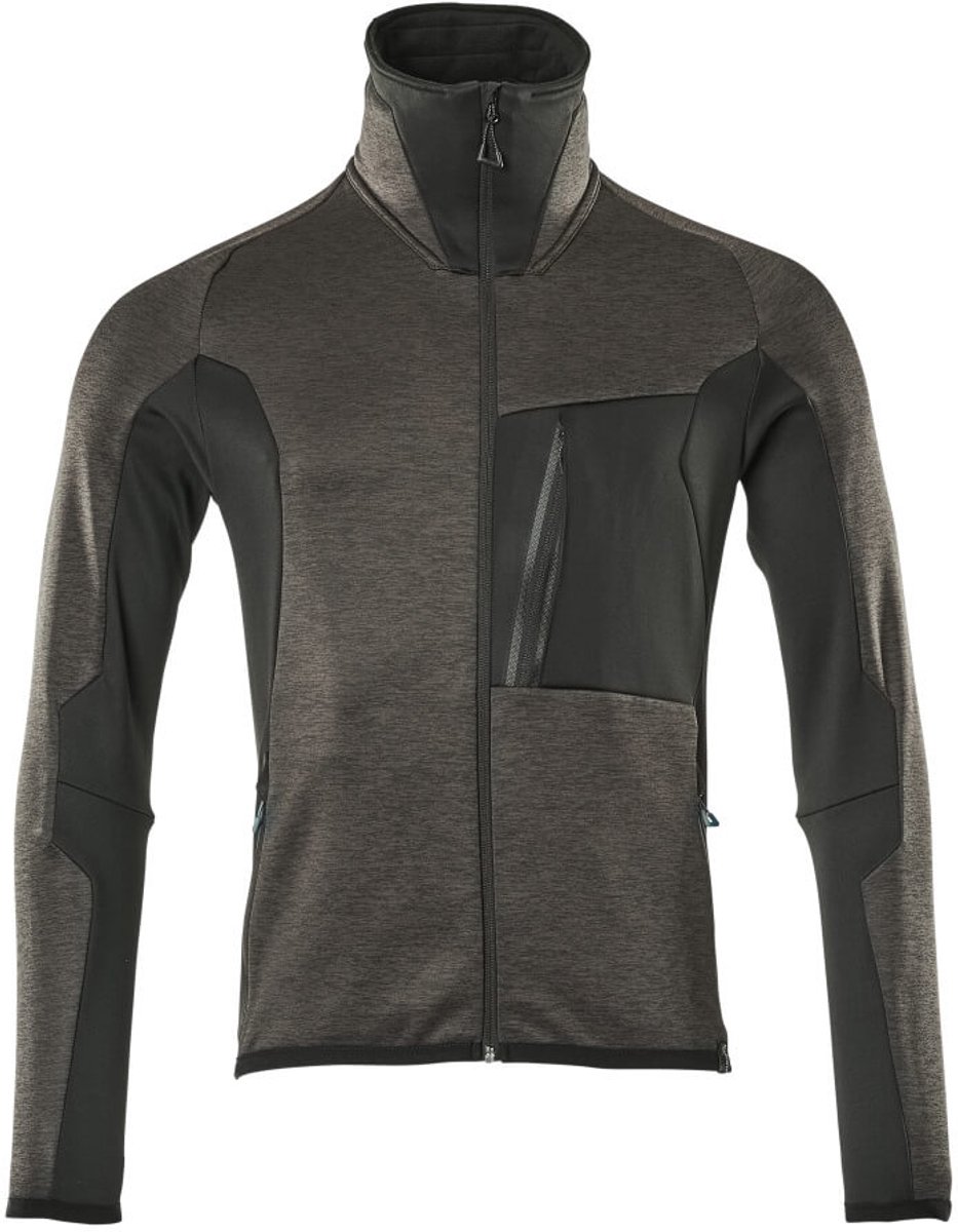 Mascot Advanced Fleecetrui met rits 17103-316 - donkerantraciet/zwart - 3XL