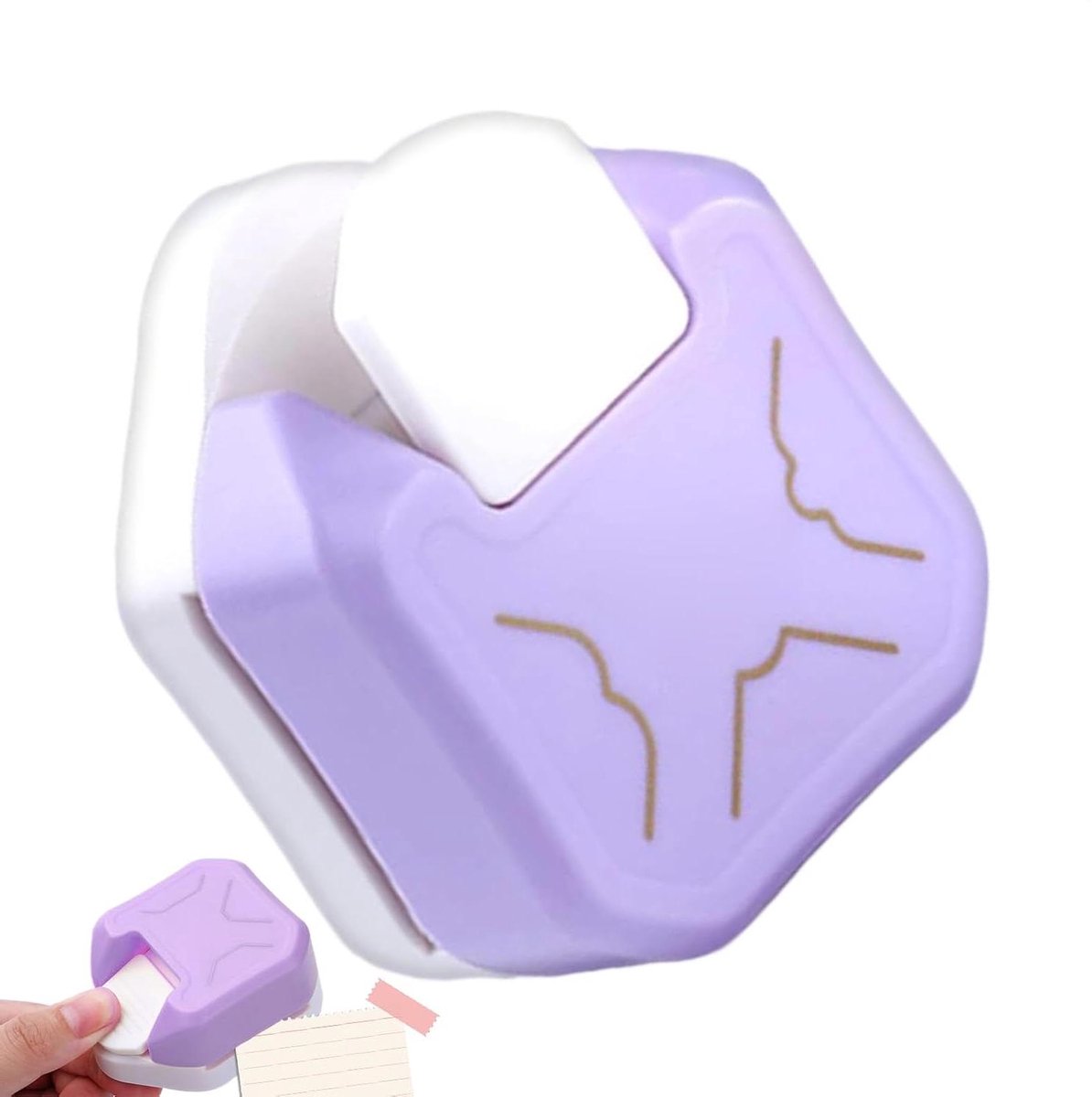 Papieren Afronder - Hoeksnijder - Kaarten Maken - Multi-ray snijden - 7 x 3.4 cm - Paars