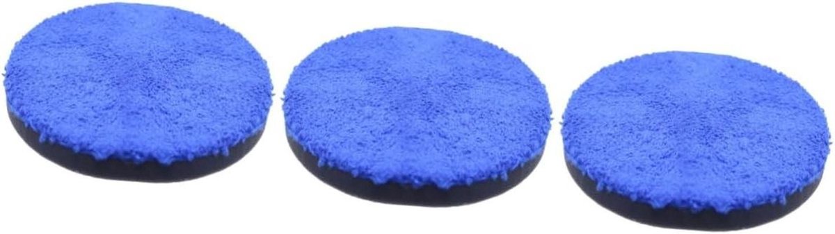 Polijstpads Schuim Spons - Wax Pads - Auto Reinigen - Beschadigt Niet - 3 Stuks 10cm - Diverse Kleuren