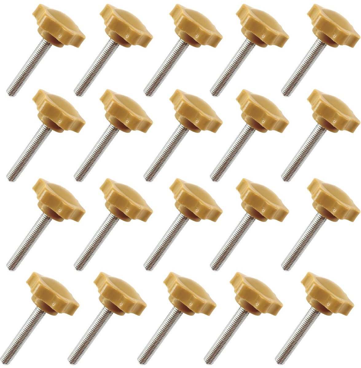 Dailygoods- Klemschroeven 20 Stuks - M8 x 30 - Corrosiebestendig - Roestvrij - Koolstofstaal - Eenvoudig te Installeren - Handgreep