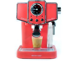 Espressomachine - Koffiezetapparaat - Thuis barista - 20 bar druk - 1.5 liter tank - Rood