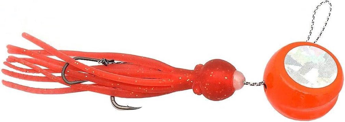Zacht Kunstaas - Rubber Jig - Vissen - Geurextract & 2-weg actie - 60 Gram - Rood