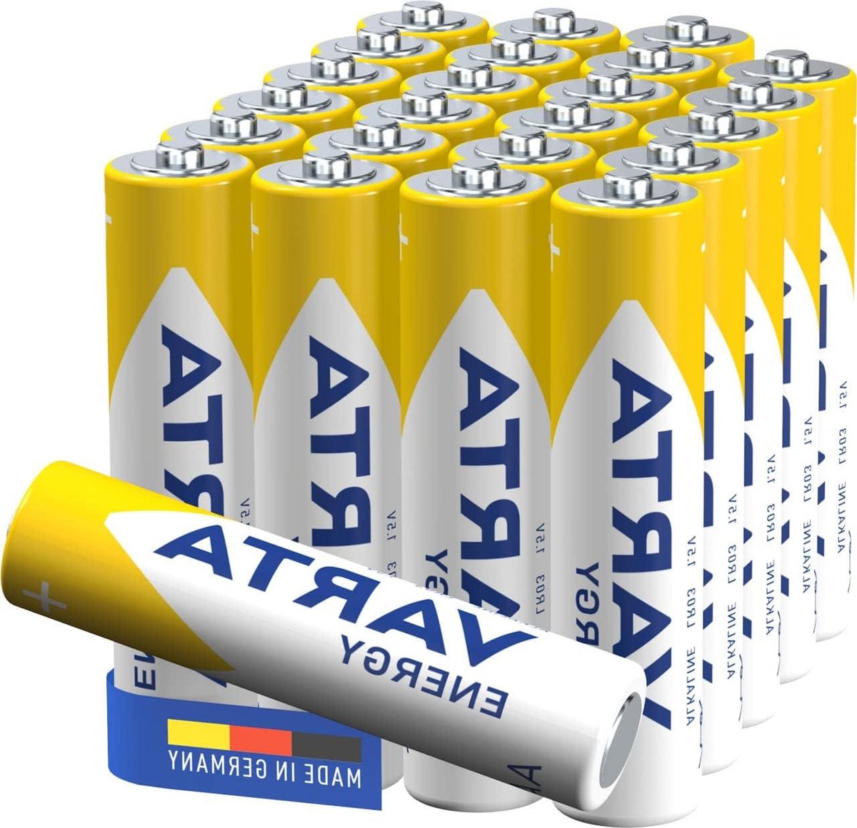 AAA Batterijen - Micro Batterijen - Apparaten Voeden - Gemaakt in Duitsland - 24 Stuks - Zilver