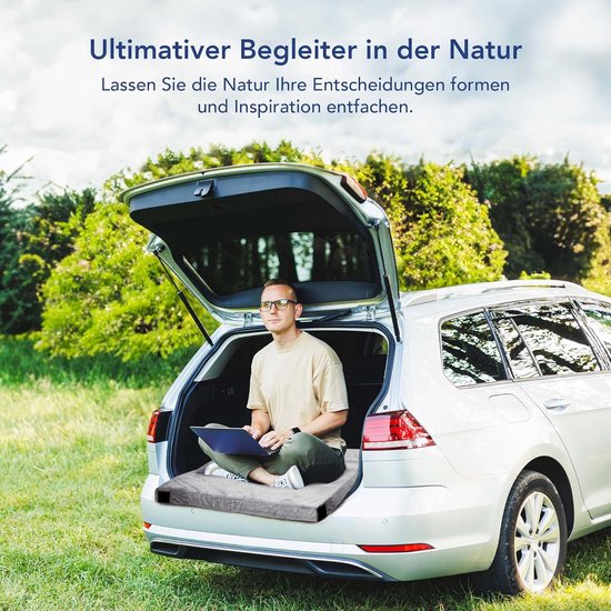 Klapbare Matras - Slaapmat - Comfortabel Slapen - Traagschuim Ondersteuning - N.v.t. - Grijs — afbeelding 3