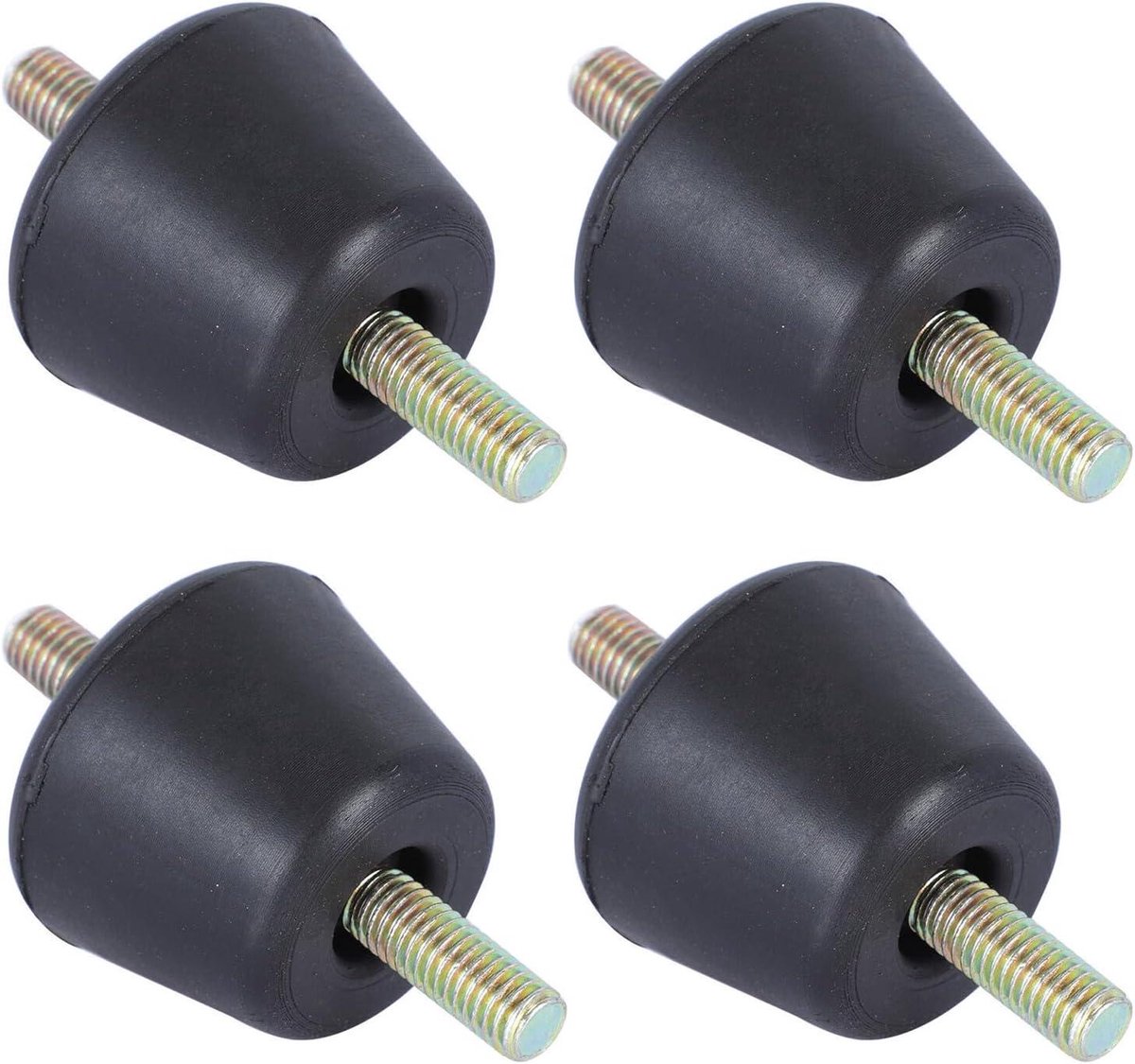 Dempers Airco - Trillingsdempers Rubber - Stabiliseren Apparaten - Schokabsorberend - 4 Stuks - Zwart