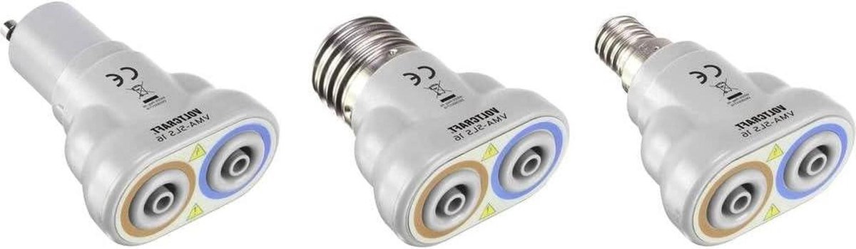 Meetadapter - Elektrische Tester - Stroom Meten - Duidelijke Markering - 68 cm - Donkergrijs Lichtgrijs