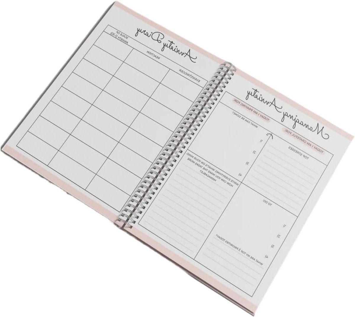 Journal voor Mental Health, Daily Journal met handleiding (mogelijk niet beschikbaar in het Nederlands), persoonlijk ontwikkelingsdagboek, creatief tijdschrift voor geestelijke gezondheid voor vrouwen