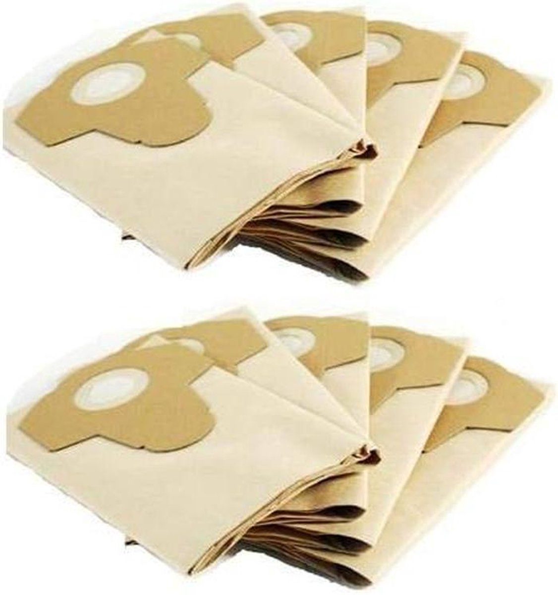 Stofzuigerzakken - Papieren filters - Schoonmaken Huis - Hoge scheurvastheid - 10 stuks 20L - Bruin