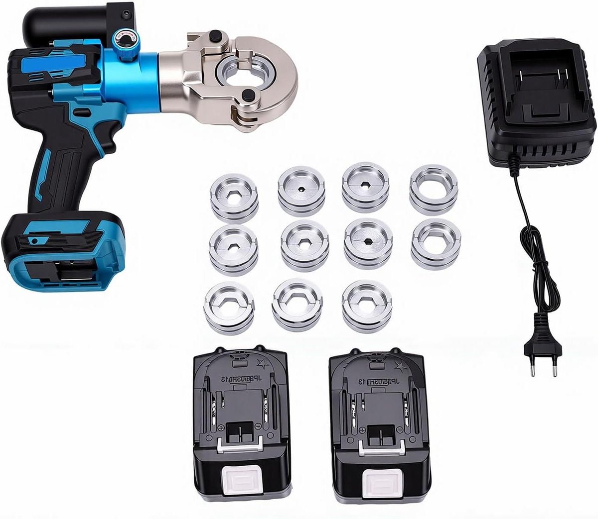 Hydraulische Krimptang - Kabelklem Gereedschap - Aansluitingen Maken - 360 Graden Kop - 10-300 mm² - Zwart