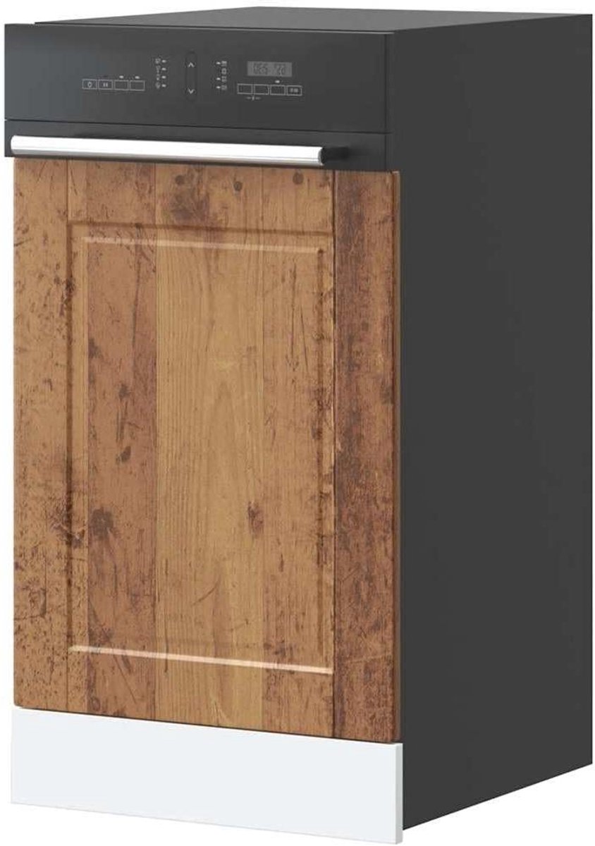 Vaatwasser Paneel - Keukenfront - Keuken Beschermen - Tijdloos Ontwerp - 45 x 67 cm - Oud Hout