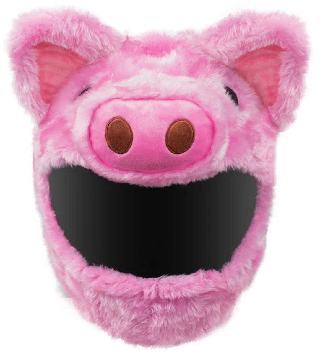 Helmhoes – Varken – Pluche Motorhelm Decoratie – Helm Mascotte – Universeel Motorhelm Accessoire