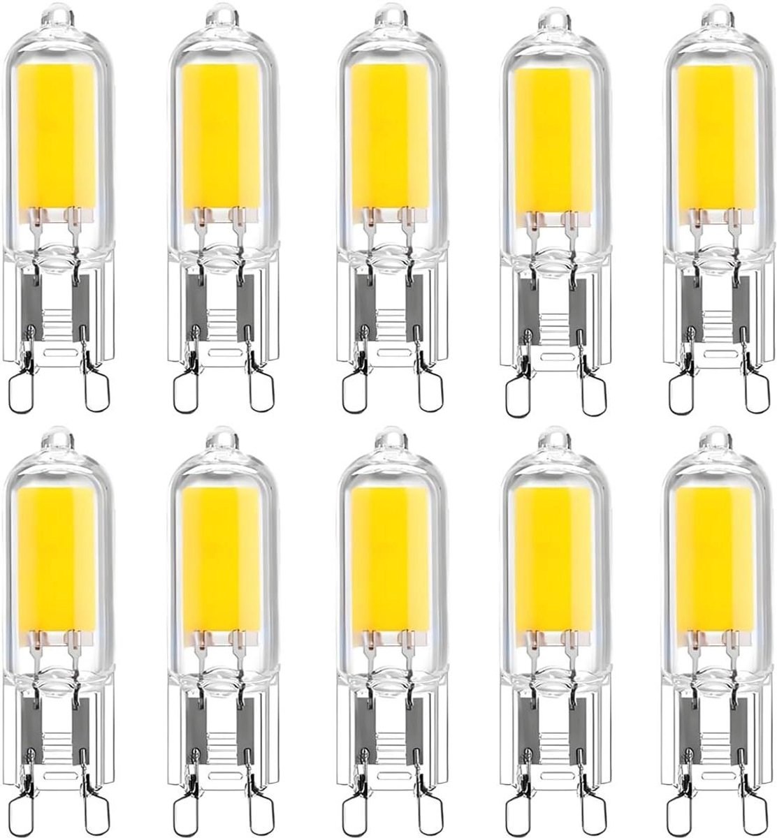 G9 LED Lampen - Spaarlampen G9 - Energie Besparen - 2W Vervangt 25W - 10 Stuks - Koel Wit