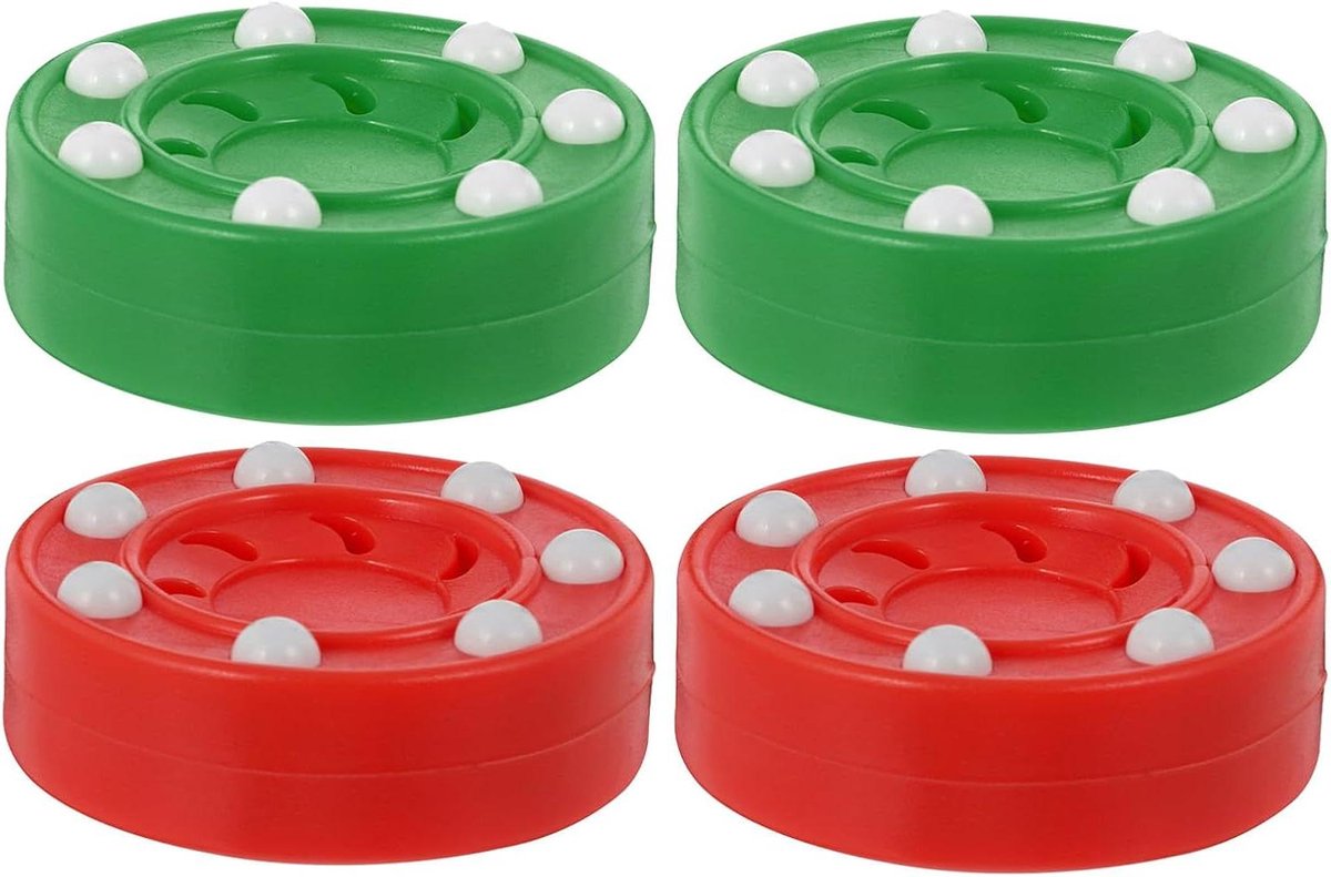 Inline Hockeypucks - Straattraining Puck - Sport Training - Duurzaam Polypropyleen - 7.5x7.5x3 cm - Diverse kleuren