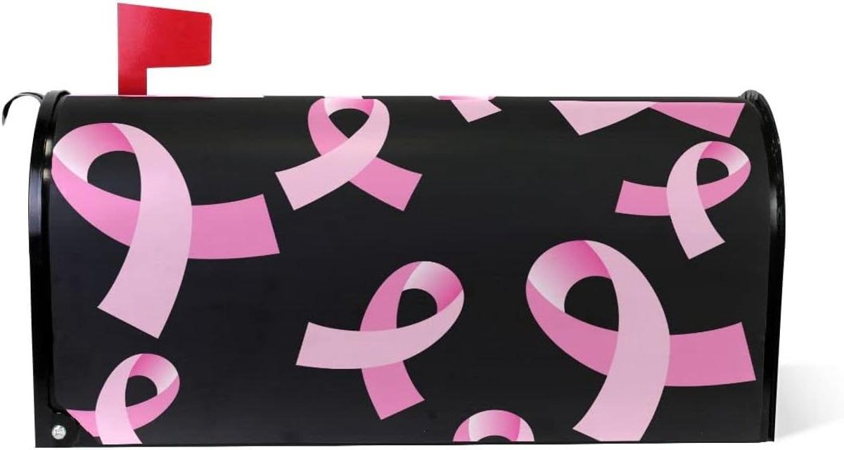 Brievenbus Cover - Magnetische Wrap - Buiten Decoratie - Borstkanker Bewustzijn - 18 x 228 inch - Roze