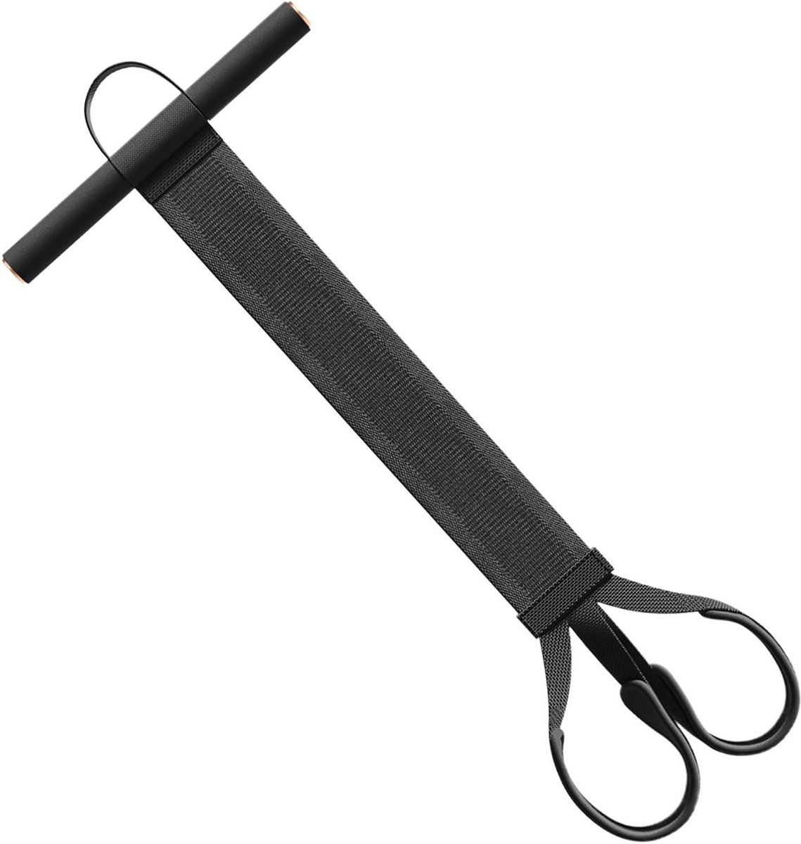 Buikspiertrainer met Pedaal - Fitness Elastiek Trainingsapparaat - Thuis Sporten - Antislip Schuim Handgrepen - ca. 72 x 30 cm