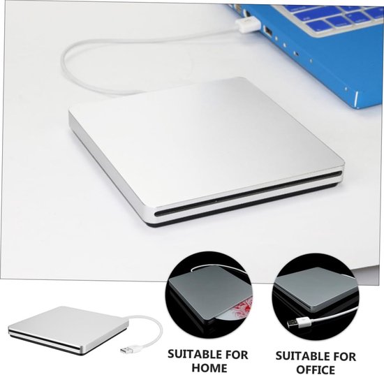 Externe DVD Brander - CD ROM Station - Bestanden Branden - USB 3.0 - 14.20x13.90x1.60cm - Zilvergrijs — afbeelding 5