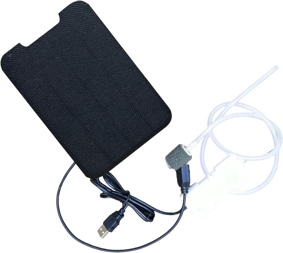 Vijverbeluchter Zonne-energie - Aquarium Luchtpomp - Zuurstofvoorziening Water - Dubbele Oplaadcapaciteit - 20.8 x 13.2 cm - Zwart