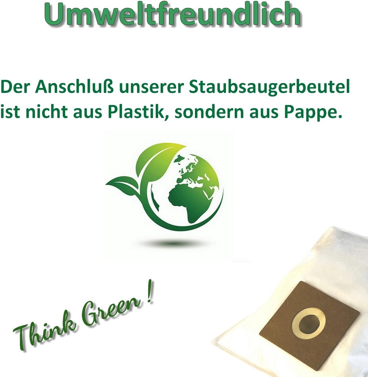 Stofzuigerzakken - Stofzuigerzakken - Stofzuigen - 5-laags microvlies - 10 stuks - Wit