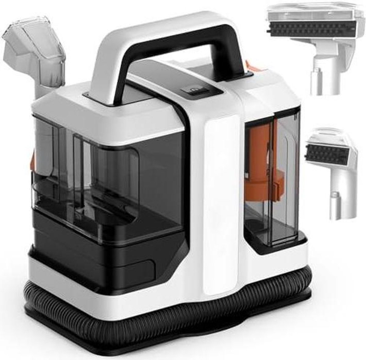 Draagbare Vlekkenreiniger - Tapijt Reiniger - Meubels Reinigen - Krachtige Zuigkracht - 1080 ml Tank - Zwart Wit